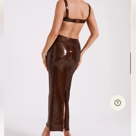 Meshki Adoria Sequin Cut Out Maxi Dress - Picture 3 of 5